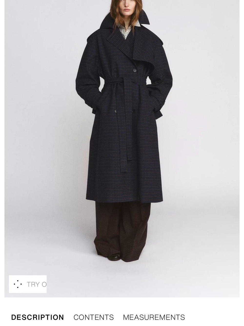Zara TRENCH COAT ZW COLLECTION LIMITED EDITION